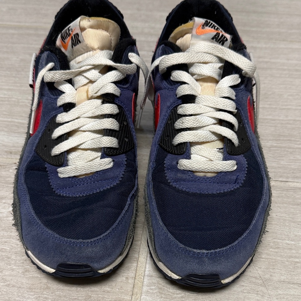 Nike Air Men's Navy and Red Sneakers